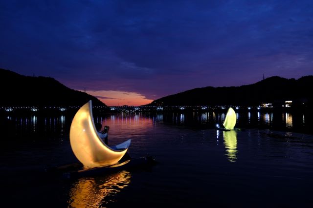 ▲ ‘2022 충주호수축제’ 체험 프로그램 달보트.ⓒ충주시