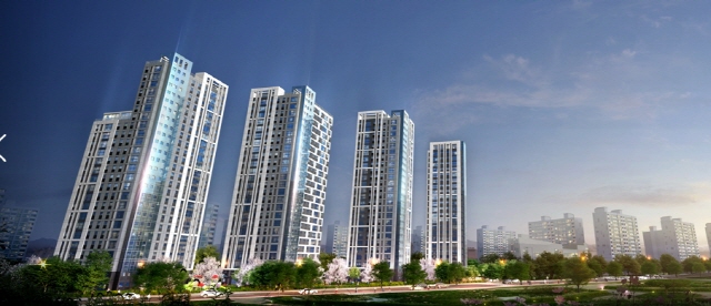 ▲ '고양 일산1-2구역 주택재개발사업' 투시도. ⓒDL건설