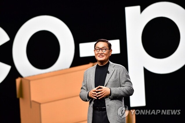 ▲ CES 2022에서 연설을 하고 있는 한종희 삼성전자 부회장. 
 ⓒ연합뉴스