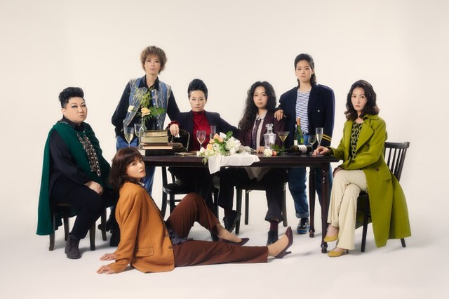 ▲ '앨리스 인 베드' 출연 배우.ⓒ국립극단