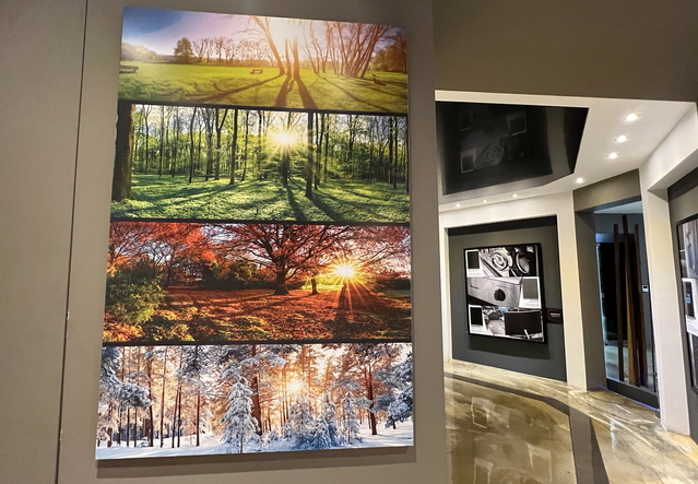 ▲ 쇼룸에서 각종 컬러강판 제품 모습들을 볼 수 있었다. ⓒ김재홍 기자