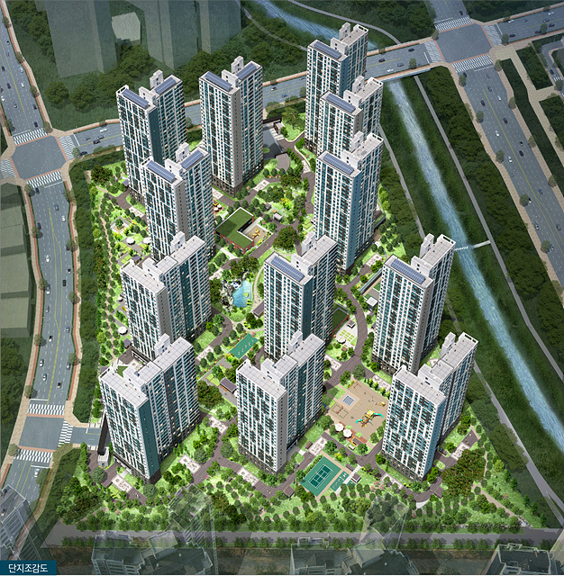 ▲ 양주옥정 A-4(1) 단지 조감도.ⓒLH
