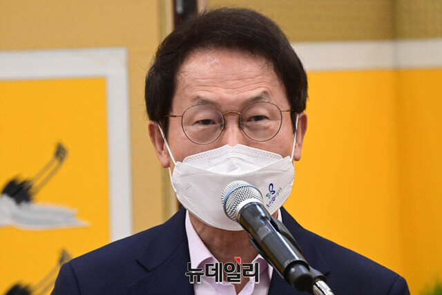 ▲ 조희연 서울시교육감이 지난달 15일 제11대 서울특별시의회 개원기념식에서 축사를 하고 있다.ⓒ강민석 기자