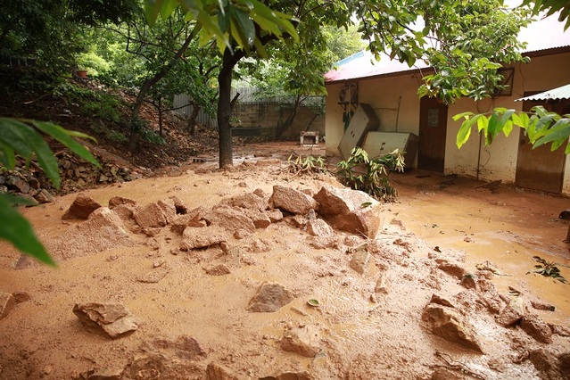▲ 충남 청양군 주택 침수 피해 현장.ⓒ청양군
