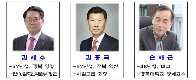 ▲ 경북 농업대전환 추진위원회 
 위원장으로는 김재수 전 농림축산식품부장관, 김홍국 하림그룹 회장, 손재근 경북대학교 명예교수가 공동위원장을 맡게 됐다.ⓒ경북도