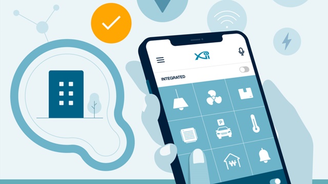 ▲ 아파트 커뮤니티 통합 서비스 '자이안 비'. ⓒGS건설