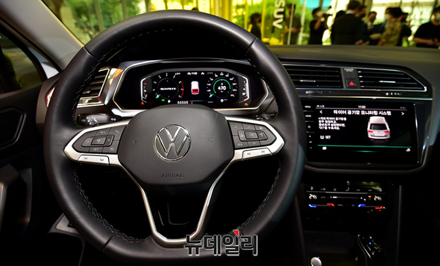 ▲ 신형 티구안 올스페이스 내부 ⓒ정상윤 기자