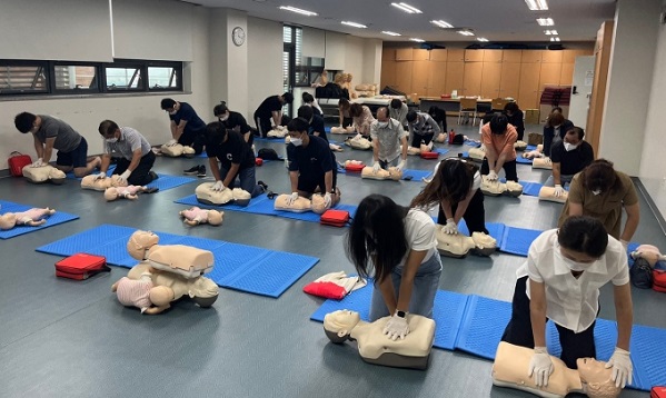 ▲ 대전교육청은 지난달 18일부터 한 달간 대전보건대학교에서 학교·행정기관 교직원을 대상으로 ‘안전교육 직무연수’를 운영했다. ⓒ대전교육청