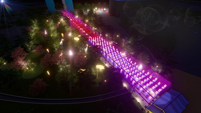 ▲ 경주엑스포대공원 입구에서 경주타워에 이르는 주작대로 전경.ⓒ경주엑스포