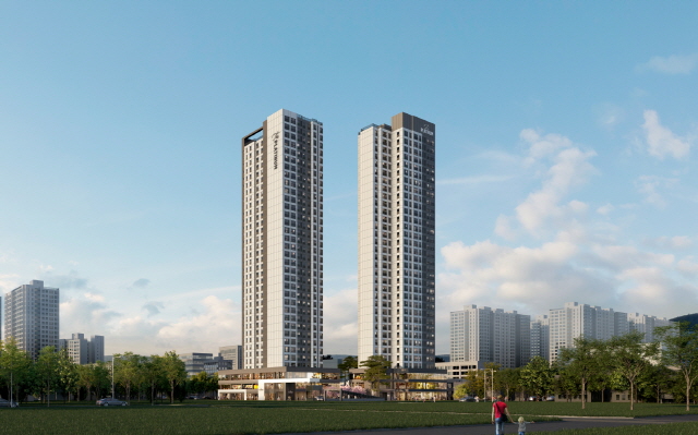 ▲ 대전 서구 용문동 장미아파트 가로주택정비사업 투시도. ⓒ 쌍용건설