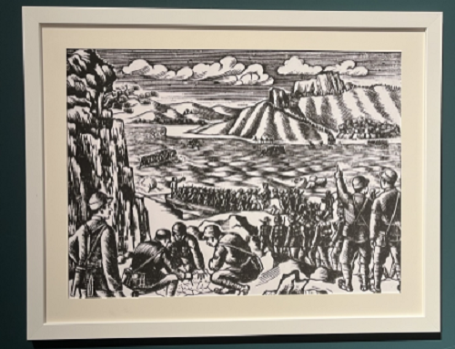 ▲ 독립기념관 '항일 전쟁시기 미술 작품전'의 전시물. ⓒ뉴데일리