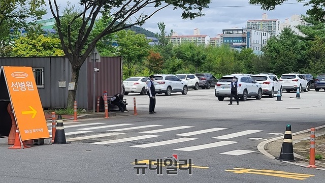 ▲ 대전 월드컵경기장 내 영훈의료재단 유성선병원 임대 주차장.ⓒ뉴데일리 D/B