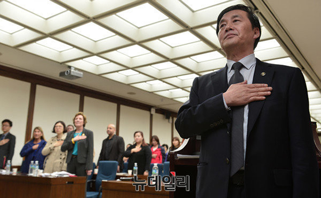 ▲ 김성민 자유북한방송 대표. 민간 대북방송의 선구자다. 사진은 과거 '북한자유주간' 당시 촬영한 것이다. ⓒ뉴데일리 DB.