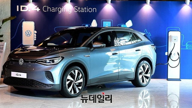 ▲ 폭스바겐의 첫 순수 전기 SUV ID.4 외관 ⓒ정상윤 기자