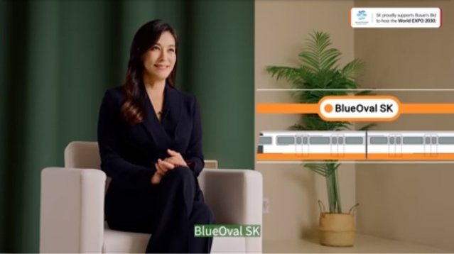 ▲ SK온과 미국 자동차 업체 포드의 전기차용 배터리 생산 합작사인 블루오벌SK 홍보영상 캡처. ⓒ이현욱 기자
