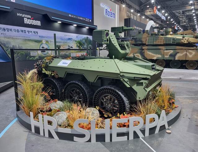 ▲ 한국타이어 i-Flex를 장착한 다목적 무인차량 ⓒ한국타이어