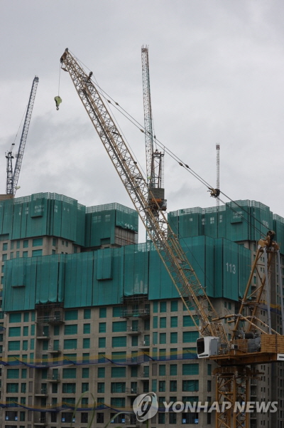 ▲ 서울의 한 공사현장 전경.ⓒ연합뉴스