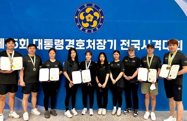 ▲ 청주시청 소속 일반부 사격선수들.ⓒ청주시