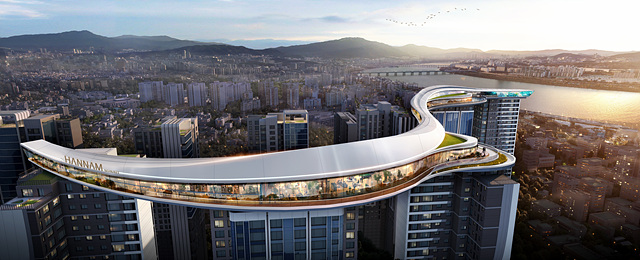 ▲ 한남써밋 투시도.ⓒ대우건설