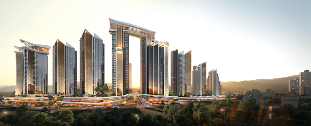 ▲ 부산 우동3구역 재개발 조감도. ⓒ 현대건설