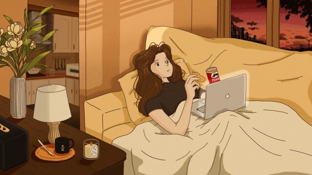 ▲ 배성규 작가의 일러스트 작품 '날씨 좋은 주말이니까'.ⓒ티모넷