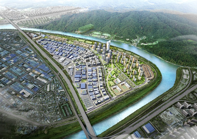 ▲ 금호워터폴리스 일반산업단지 산업시설용지 조감도.ⓒ대구도시공사