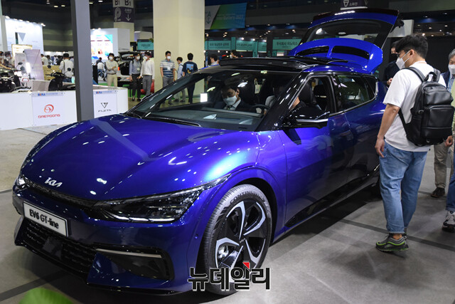 ▲ 시장 호응을 얻고 있는 기아의 EV6 ⓒ뉴데일리DB