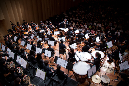 ▲ 세종꿈나무오케스트라 연주 모습.ⓒ세종문화회관