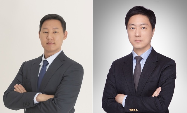 ▲ 왼쪽부터 이랜드글로벌 김태형 대표이사, 이랜드킴스클럽 김준수 대표이사.ⓒ이랜드그룹