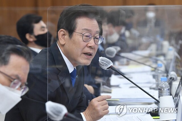 ▲ 더불어민주당 이재명 대표가 6일 서울 용산구 합동참모본부에서 열린 국정감사에서 질의하고 있다. ⓒ연합뉴스