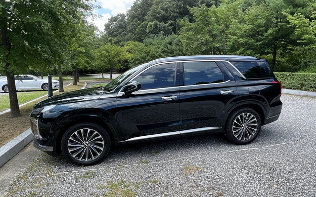 ▲ 팰리세이드의 측면부 모습. ⓒ김재홍 기자