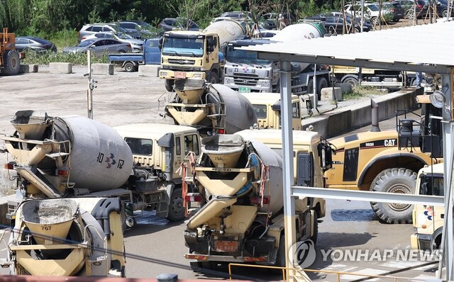 ▲ 서울 시내 한 레미콘 공장. 220901 ⓒ연합뉴스