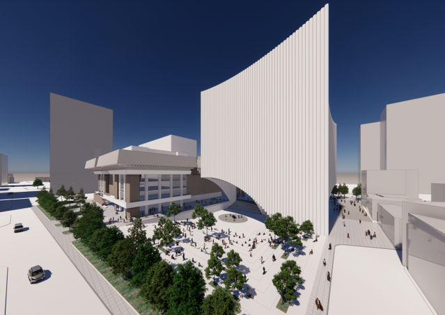 ▲ 세종문화회관 리빌딩 조감도(후면 그라운드 씨어터).ⓒ세종문화회관