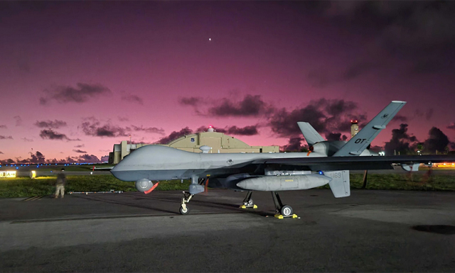 ▲ 이륙 준비 중인 MQ-9 리퍼. 암살드론으로 잘 알려져 있다. ⓒ美인도태평양사령부 제공.