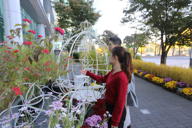 ▲ 엑스코는 시민들에게 휴식과 즐거움을 선사할 자연친화적 공간을 조성해 지역 명소로 각광받고 있다.ⓒ엑스코