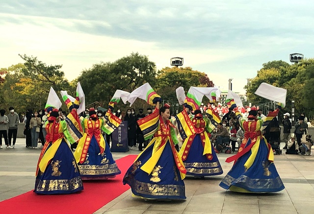 ▲ 전통 무용 공연 모습.ⓒ경주엑스포