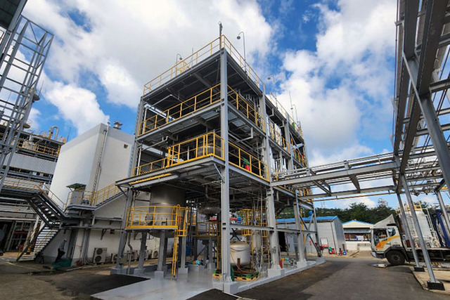 ▲ 동성케미컬 여수공장에 구축된 TBHP 생산 설비. ⓒ동성케미칼 제공