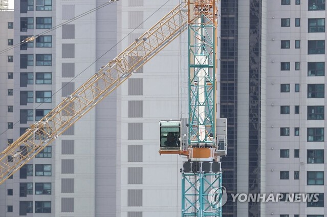 ▲ 서울의 한 아파트 공사현장.ⓒ연합뉴스