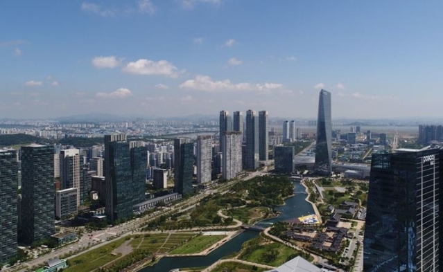 ▲ 송도국제업무단지 전경.ⓒ포스코건설