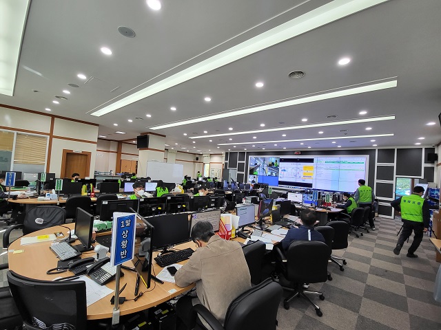 ▲ 월성원자력본부는 지난 3일 월성 4호기를 대상으로 방사선비상 상황에 대응하는 방사능방재 합동훈련을 실시했다.ⓒ월성본부