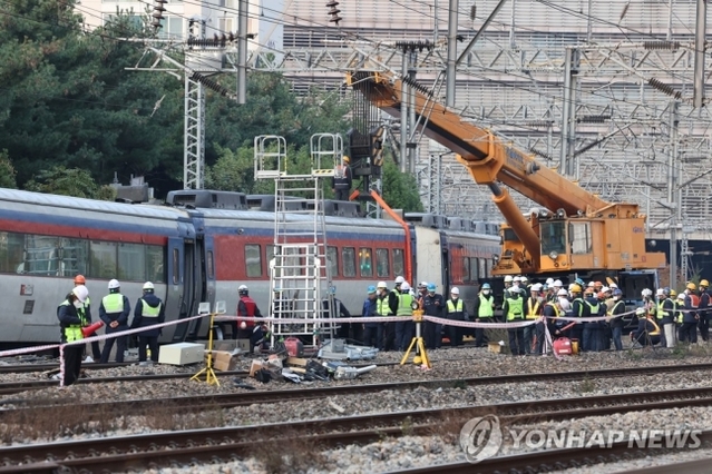 ▲ 영등포역 탈선사고 관련 복구작업 모습. ⓒ연합뉴스