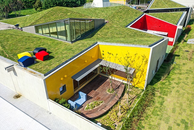 ▲ 인천 서구 소재 '청라 하나금융 공동 직장어린이집'. ⓒCJ대한통운 건설부문