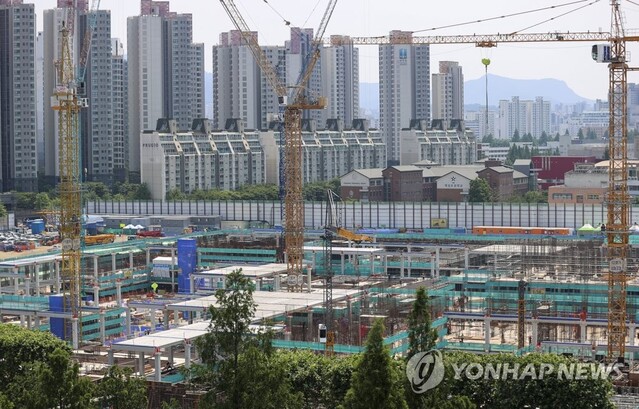 ▲ 아파트 건설현장.ⓒ연합뉴스