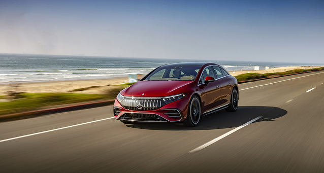 ▲ 벤츠가 AMG 브랜드 첫 고성능 전기차 'AMG EQS 53 4MATIC+를 출시했다. ⓒ벤츠코리아