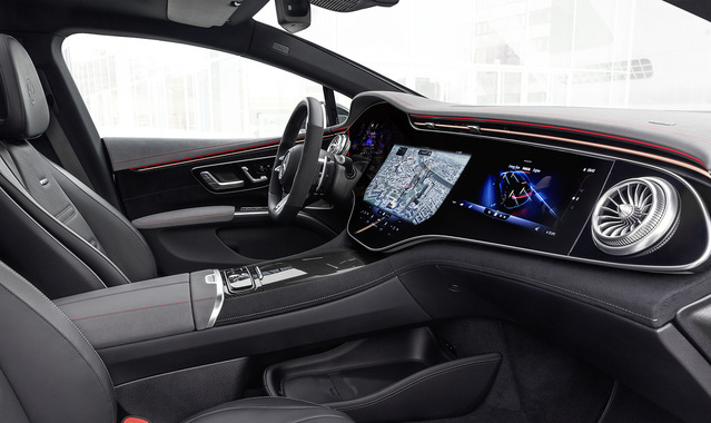 ▲ 'AMG EQS 53 4MATIC+'의 인테리어 모습. ⓒ벤츠코리아