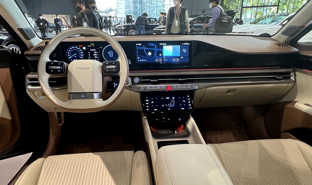 ▲ 신형 그랜저의 내부 모습. ⓒ김재홍 기자