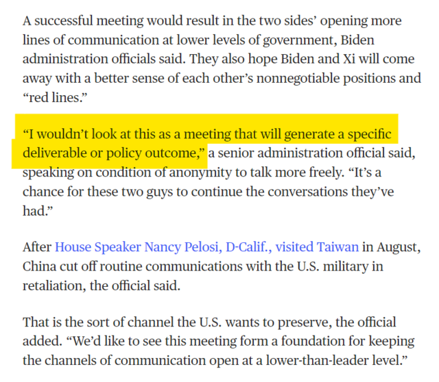 ▲ 바이든 행정부 고위 관계자는 NBC방송에 “이번 회담에서 구체적인 결과물이나 성과가 나올 것이라고 보지 않는다”면서 