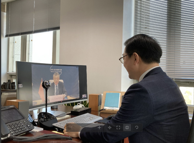 ▲ 한중 북핵수석대표 화상회의ⓒ외교부