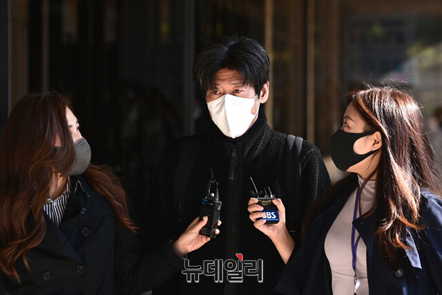 ▲ 천화동인4호 소유주 남욱 변호사가 지난해 10월22일 오전 서울 서초구 서울중앙지방검찰청에 출석하고 있다. ⓒ강민석 기자