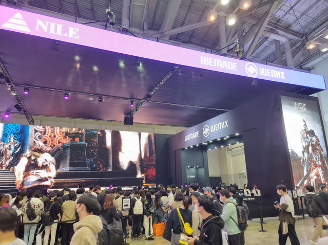 ▲ 지스타 2022 위메이드 부스 ⓒ뉴데일리 김동준 기자